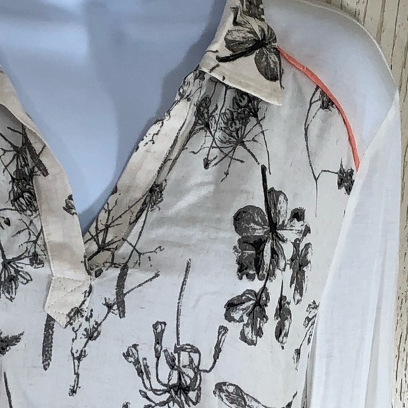 Mystree Floral Slub and Knit Top Size M - Picture 3 of 8